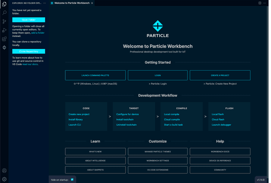 Particle workbench store